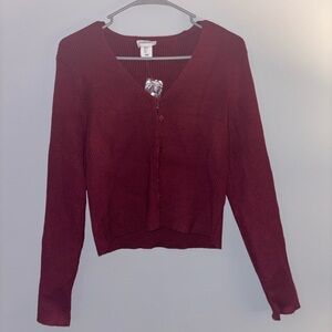 ♥️NWT Song of Style Deep Red Cardigan